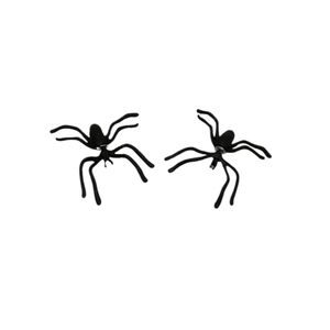Women's Black Spider Halloween Witch Earrings Spooky Gothic Jewelry